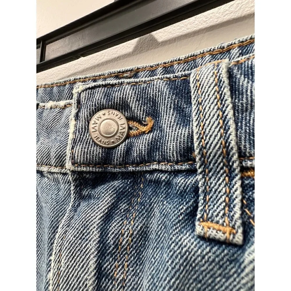 NWT MAVI JEANS Lindsay Cutoff Raw Hem Denim Miniskirt Indigo Size XS MSRP $88